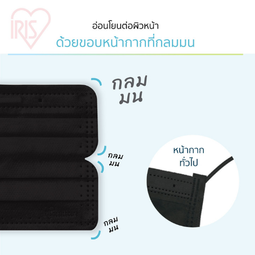IRIS FaceMask SmalllSizeBlack(__ZTPN60SB01-(4)